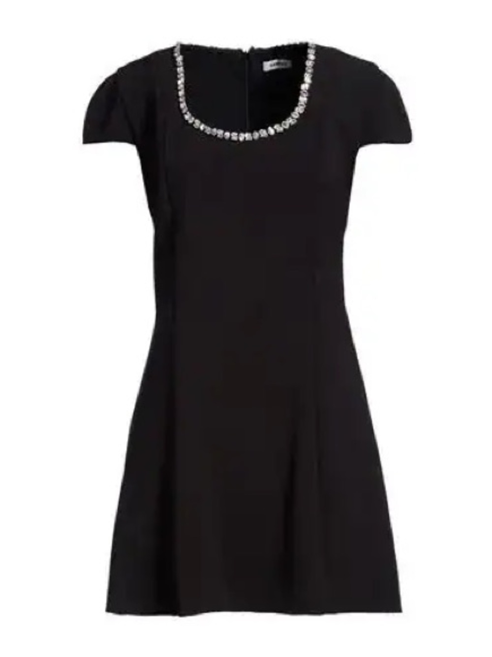 NWT SANDRO Crystal-Embellished Black Mini Dress – Size 6 ✨
